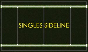 Singles Sideline Diagram